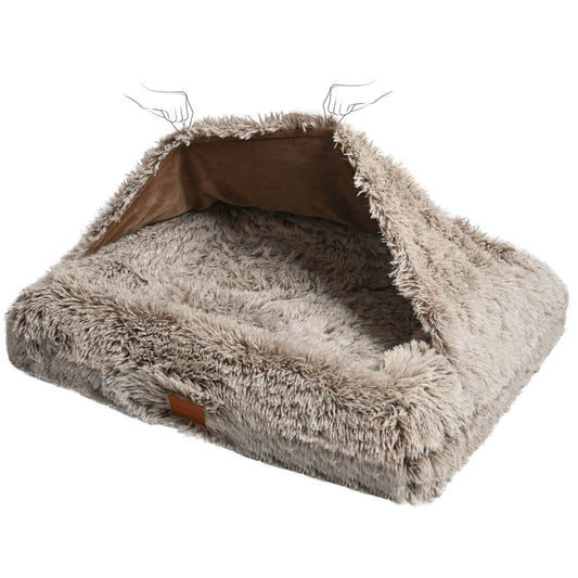 Kangaroo Pouch Hooded Dog Bed Cover